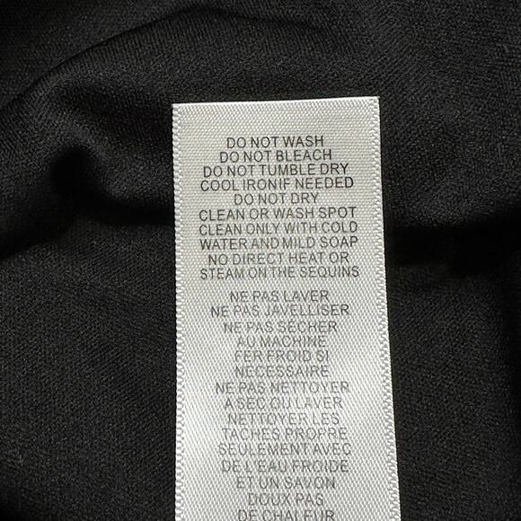 Aidan Mattox Dress Womens 4 Black Wine Sequins Shift Mini Swiftie Cocktail Party - Picture 8 of 10